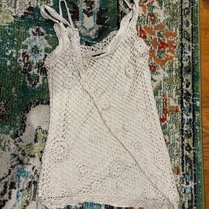 Ideology Cream Crochet Camisole Top